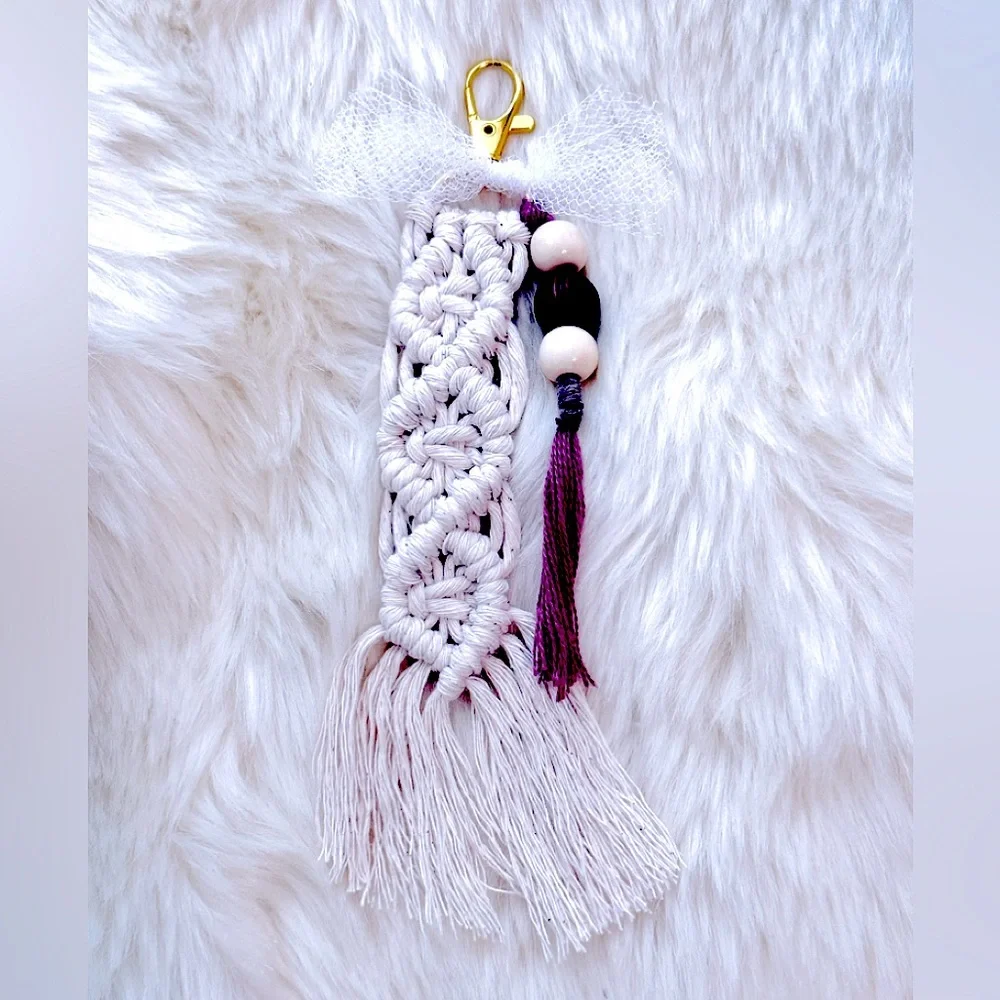 Modern Bohemian Stylish Macrame Keychains: Knotted 2 Perfection, In Every Color